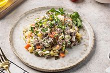 Салат Оливье с говядиной 1 кг